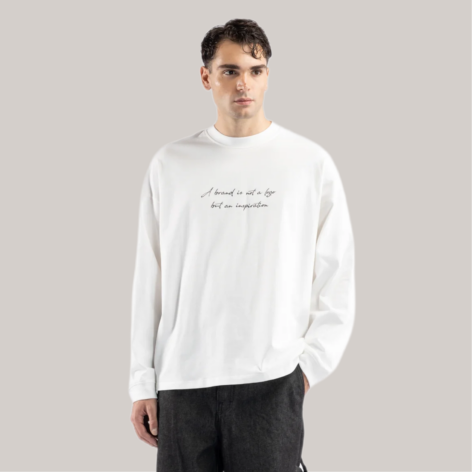 T-shirt imbrian over stampa avanti e dietro