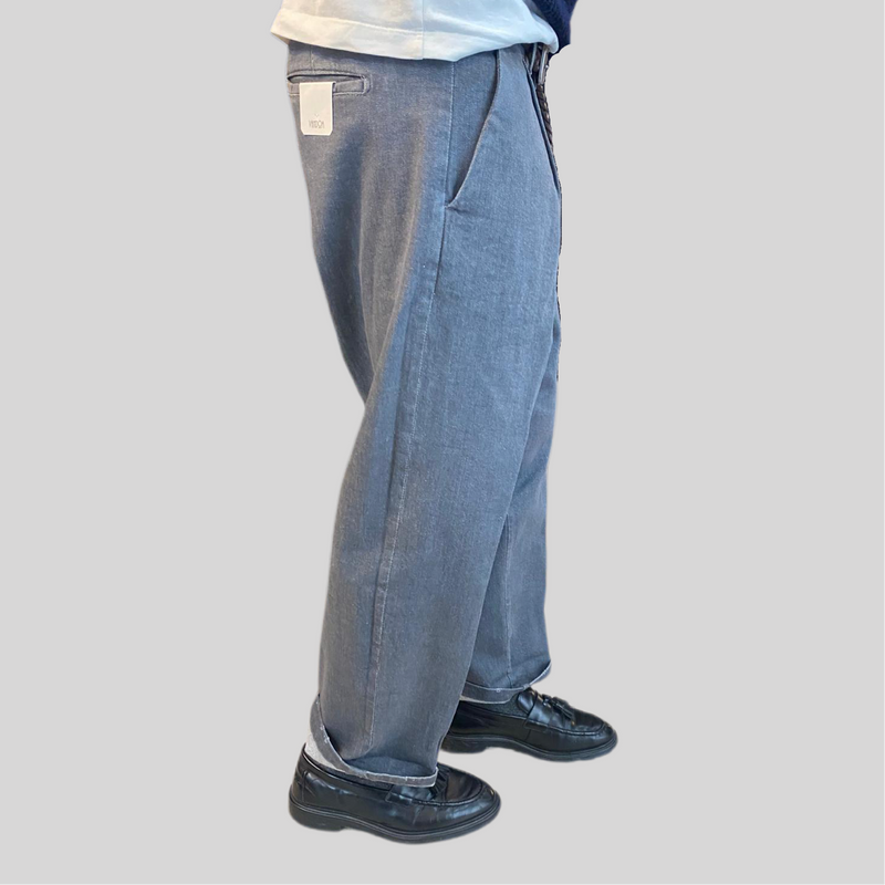 Jeans vndm grigio lamibato