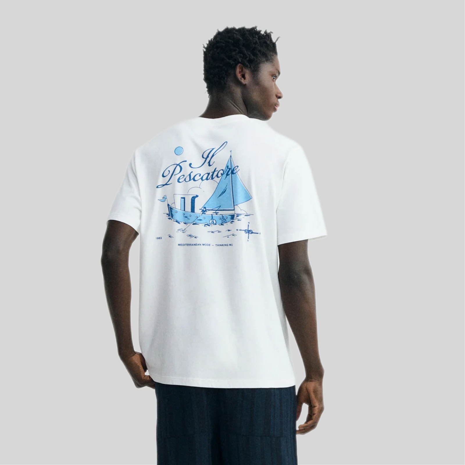 T-shirt Thinkin MU pescatore