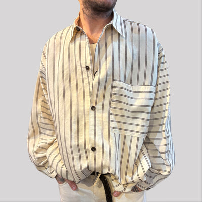 Camicia I'm brian panna a coste nere