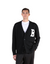 Cardigan imbrian logo B nero