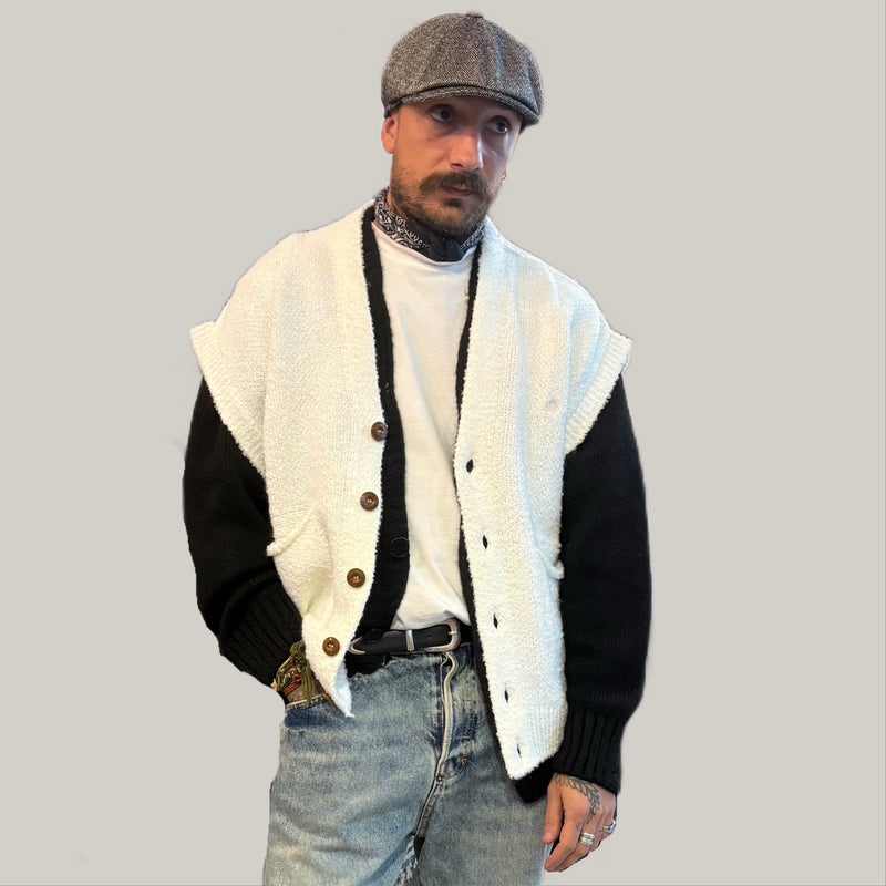 Gilet Telacruda bianco