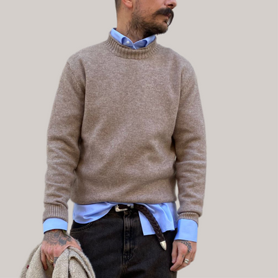 Maglione white wise sabbia