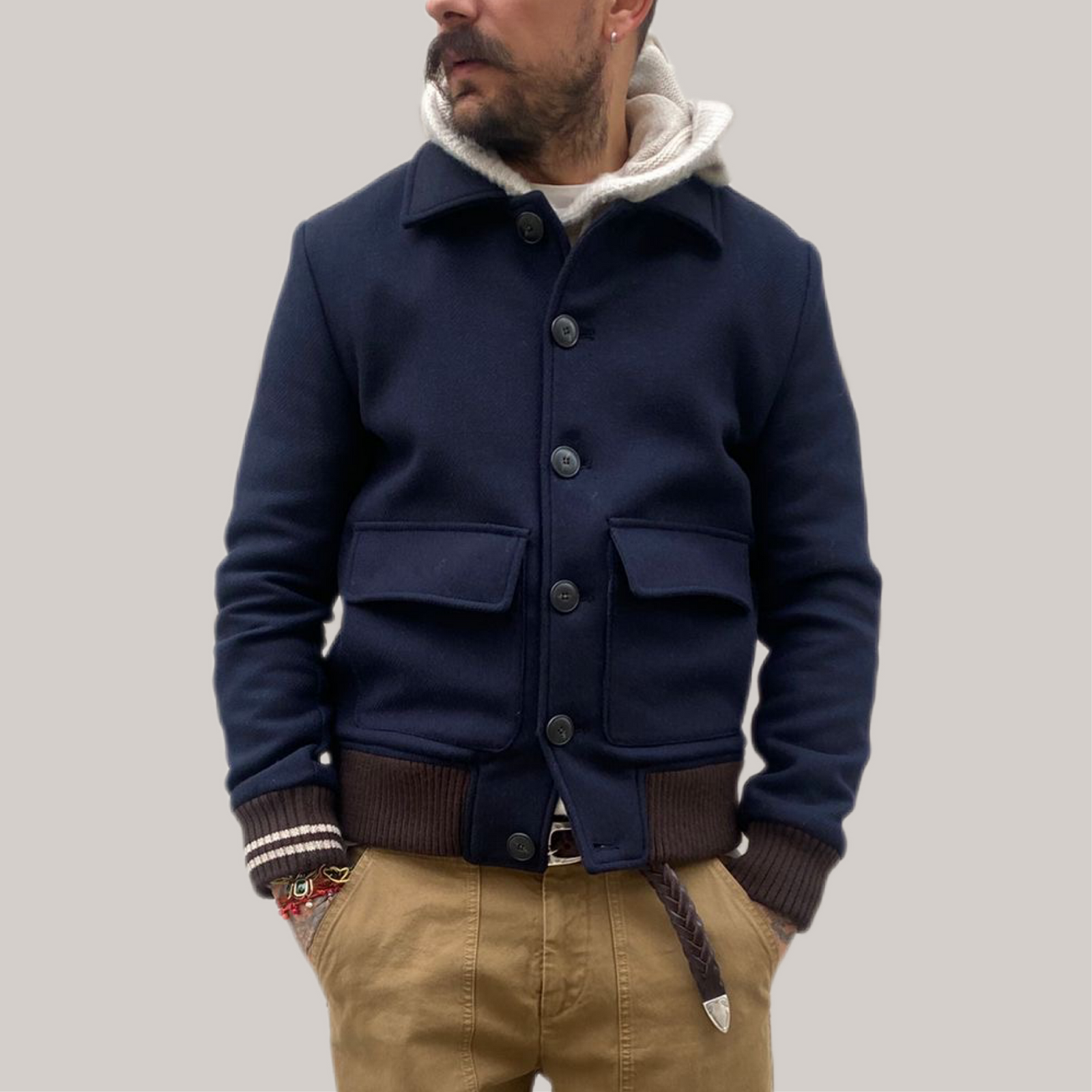 Giubbino Gino Gori blu navy