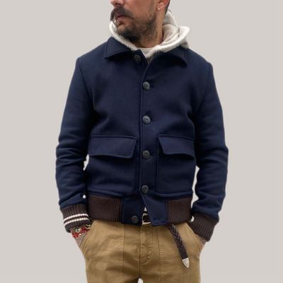 Giubbino Gino Gori blu navy