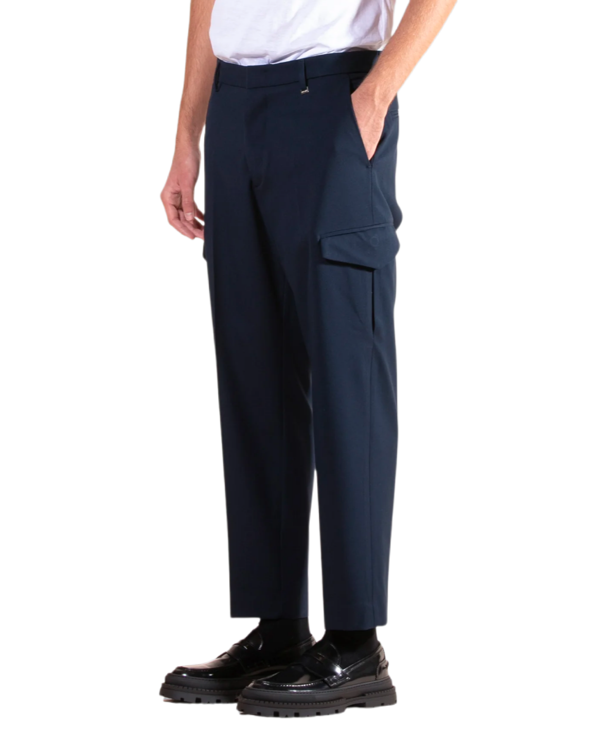 Pantalone imbrian blu cargo