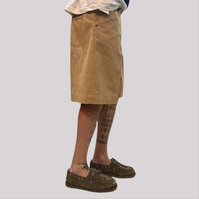 Bermuda tela cruda sabbia