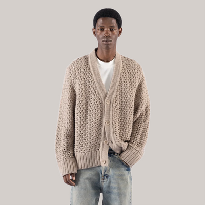 Cardigan imbrian beige