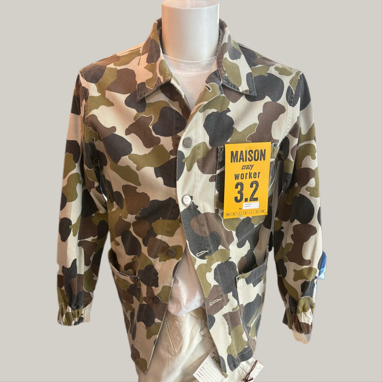 Giacca Maison mimetica safari