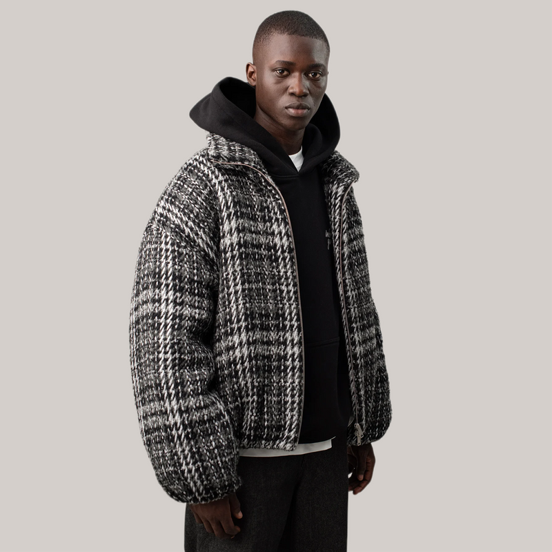 Giubbetto imbrian bomber pied de poule