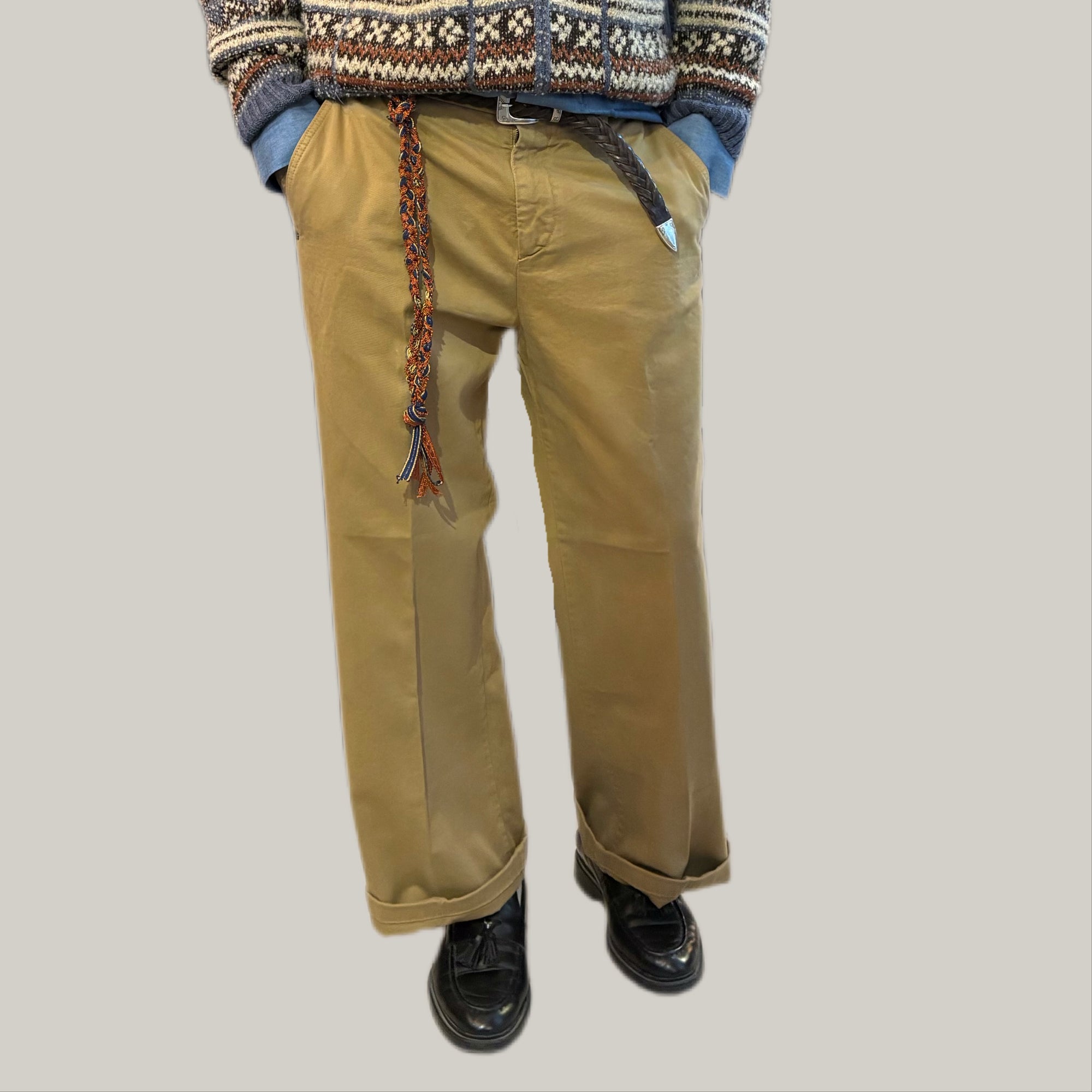 Pantalone tela cruda