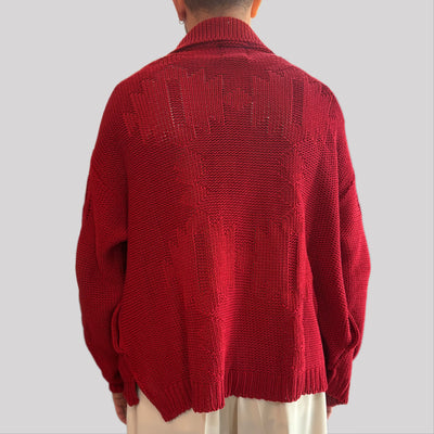 Maglia tela cruda rosso