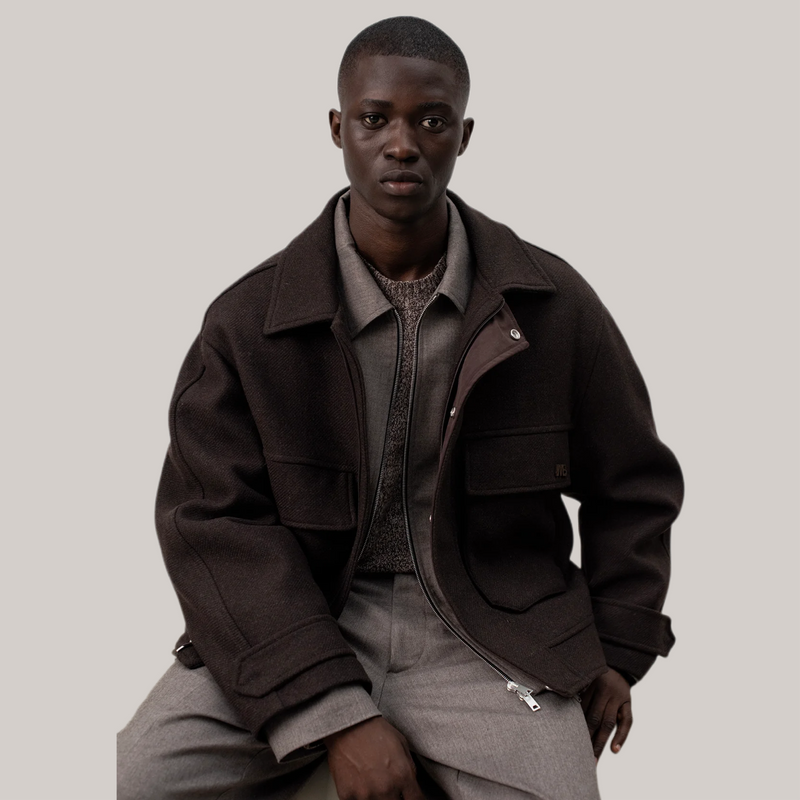 Giubbetto imbrian marrone