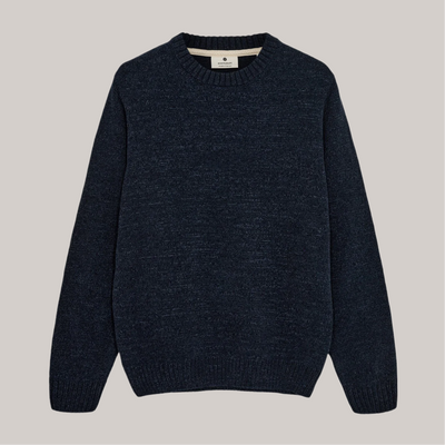 Maglione anerkjendt ciniglia blu navy