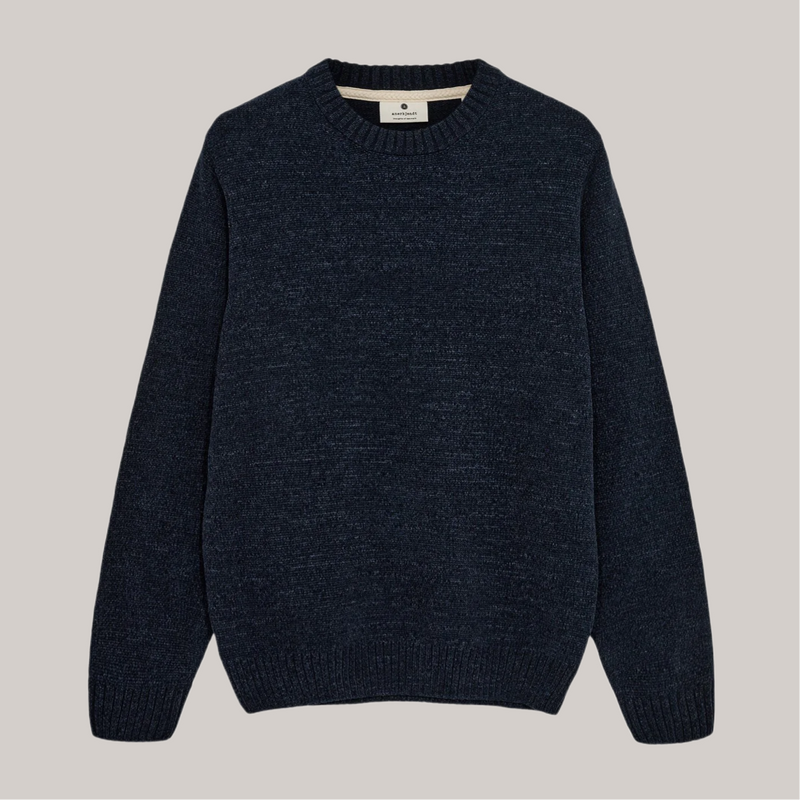 Maglione anerkjendt ciniglia blu navy