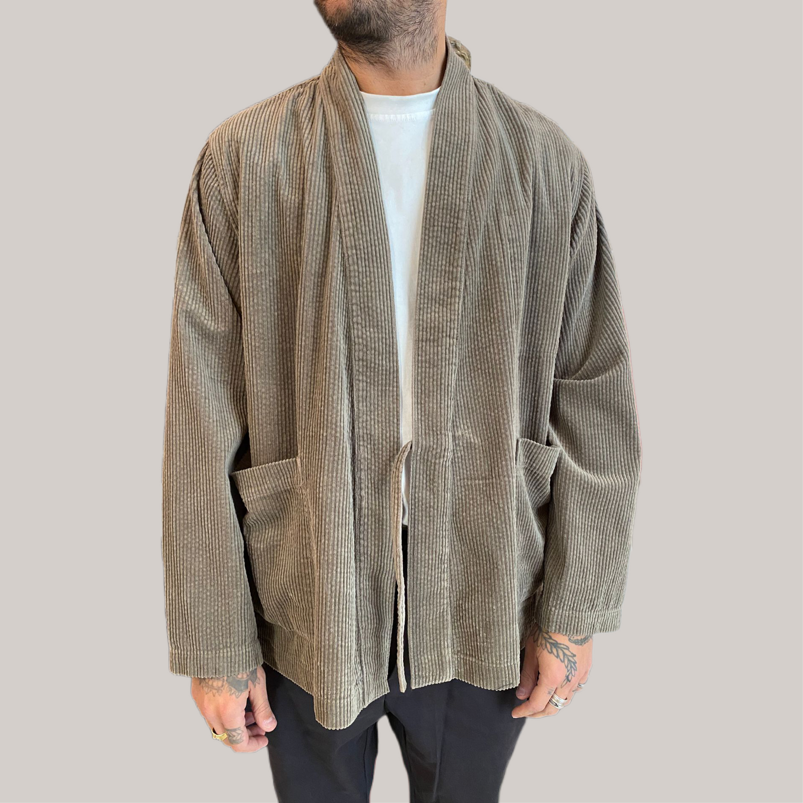 Kimono anerkjendt velluto sabbia