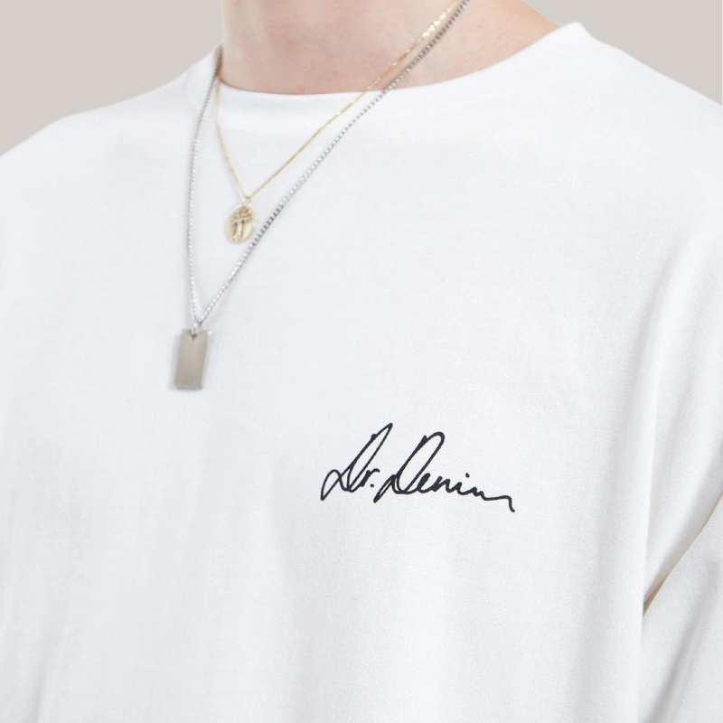 T-shirt dr denim bianca