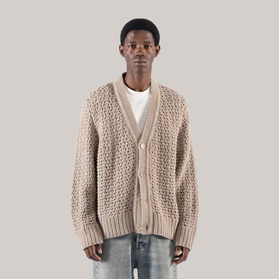 Cardigan imbrian beige