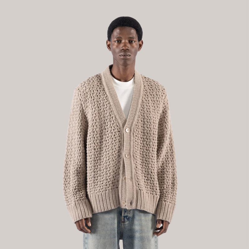 Cardigan imbrian beige