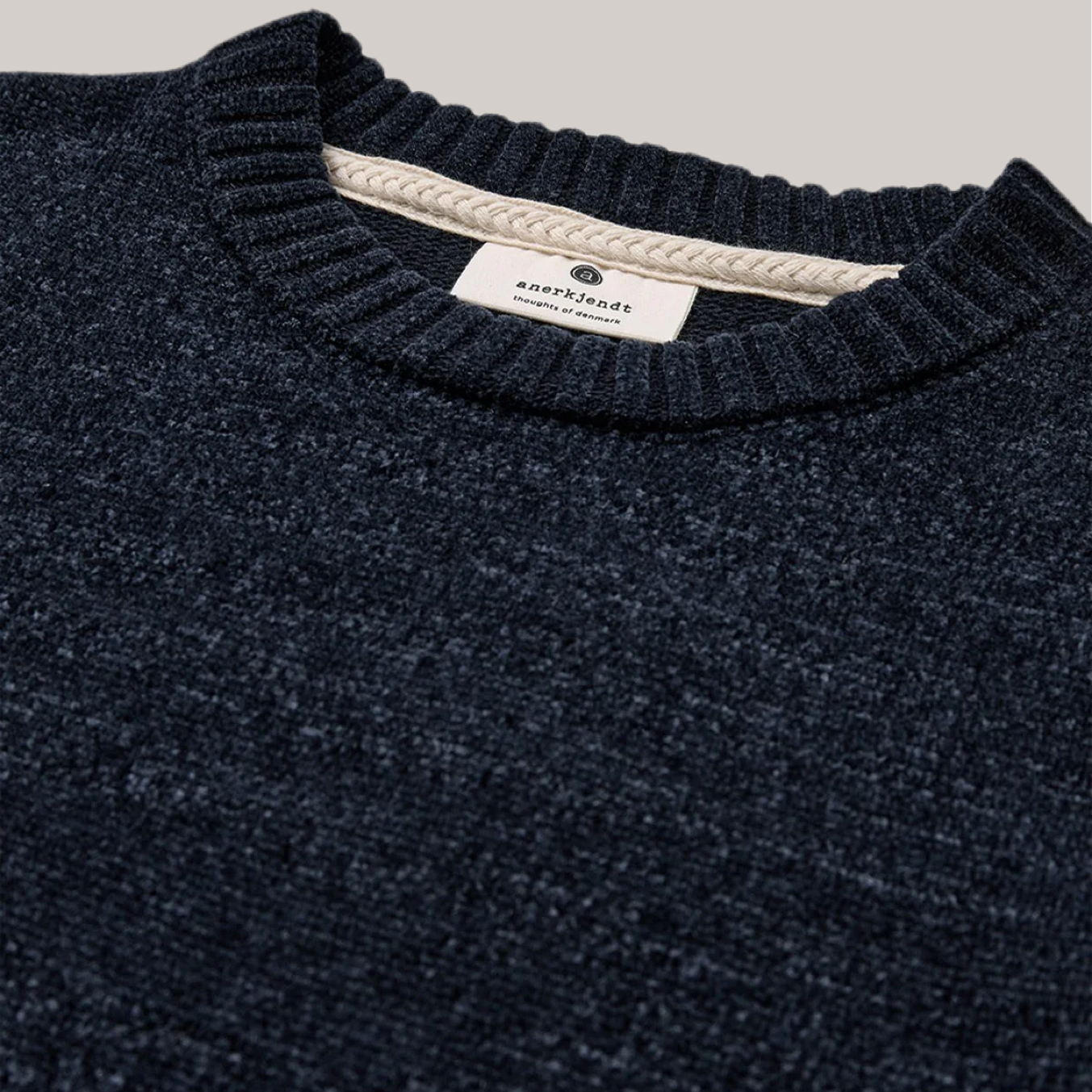 Maglione anerkjendt ciniglia blu navy