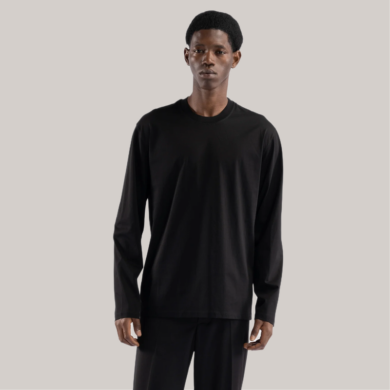 T-shirt imbrian nero manica Lunga