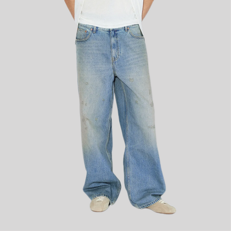 Jeans dr denim denim chiaro con rotture