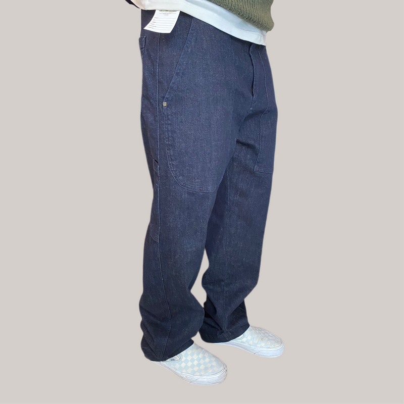 Jeans tela cruda blu