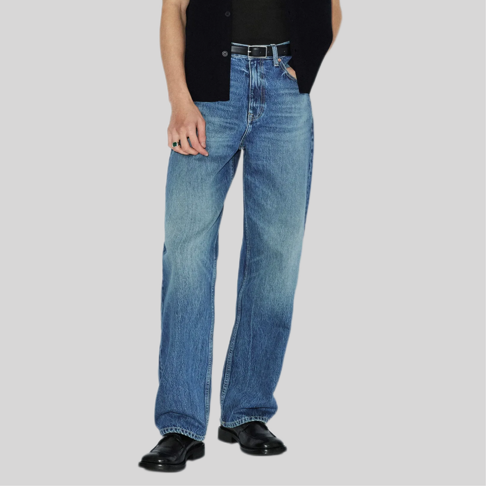 Jeans dr denim blu denim medio