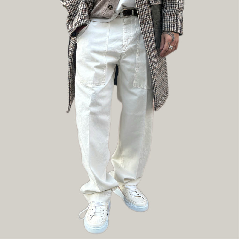 Pantalone telacruda bianco