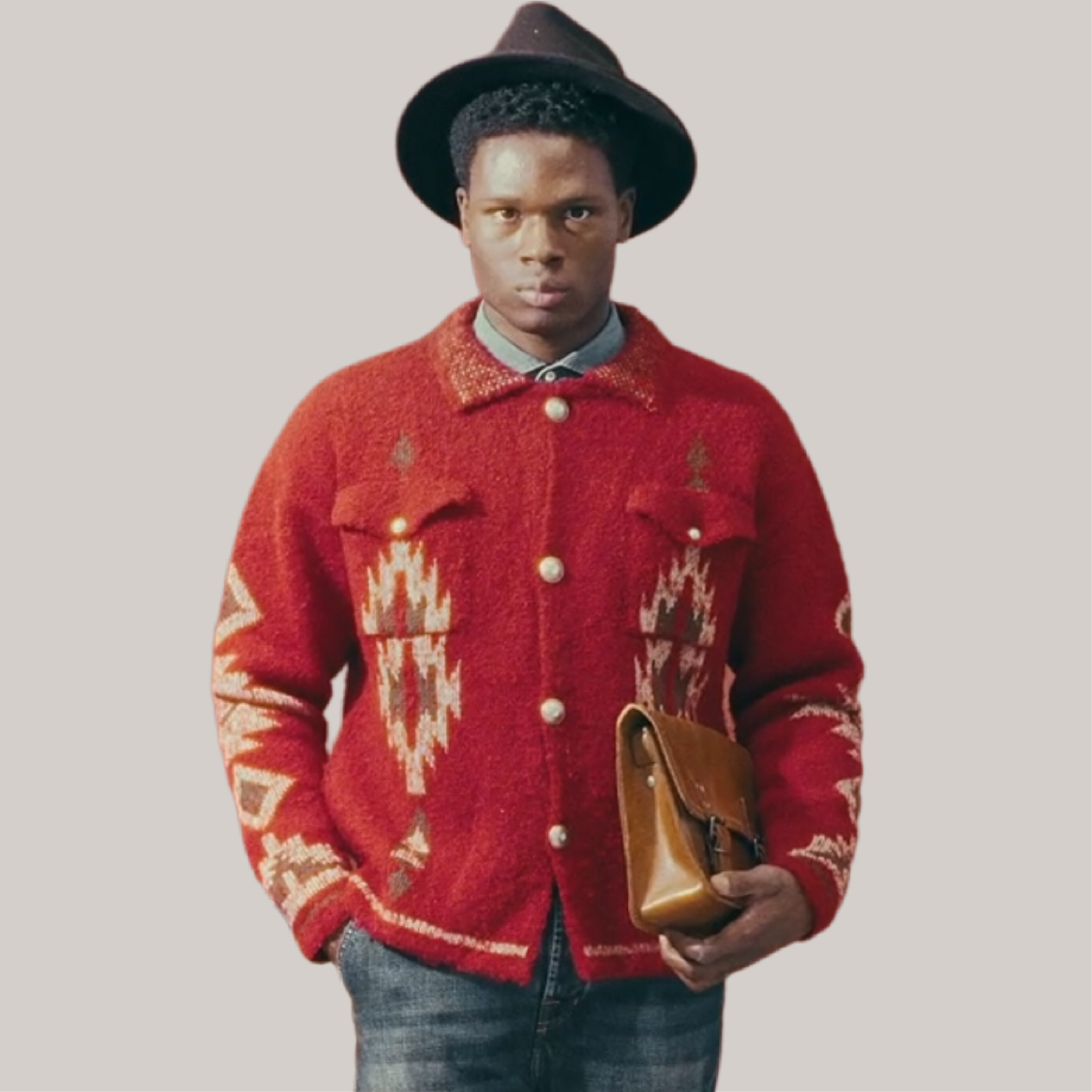 Maglia navajo rossa