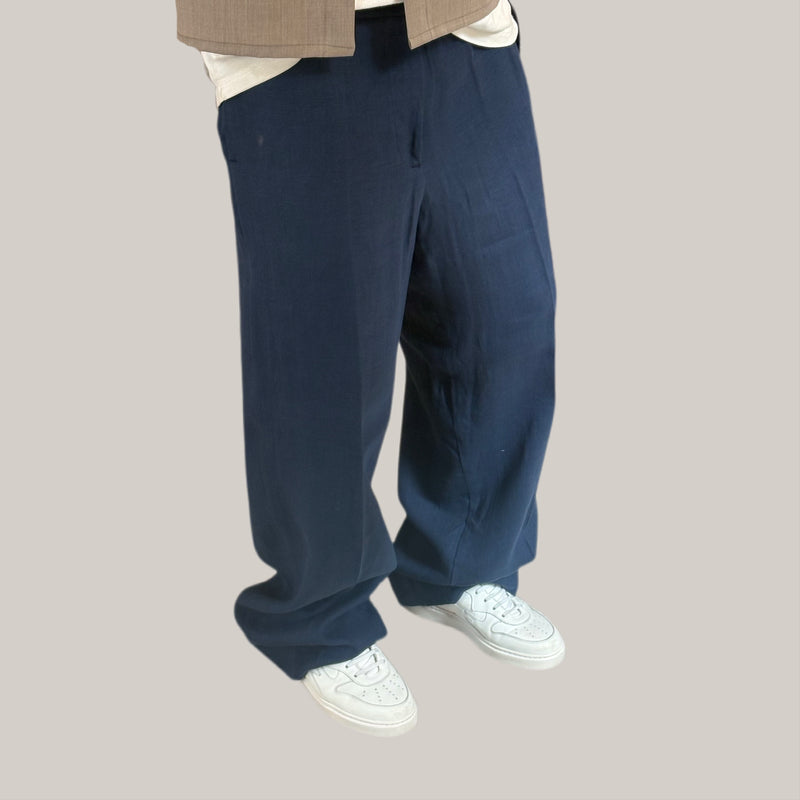 Pantalone imbrian over blu