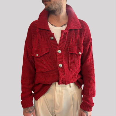 Maglia tela cruda rosso