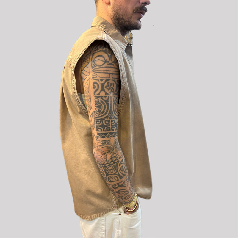 Camicia Gilet I'm brian sabbia