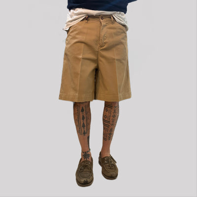 Bermuda tela cruda sabbia