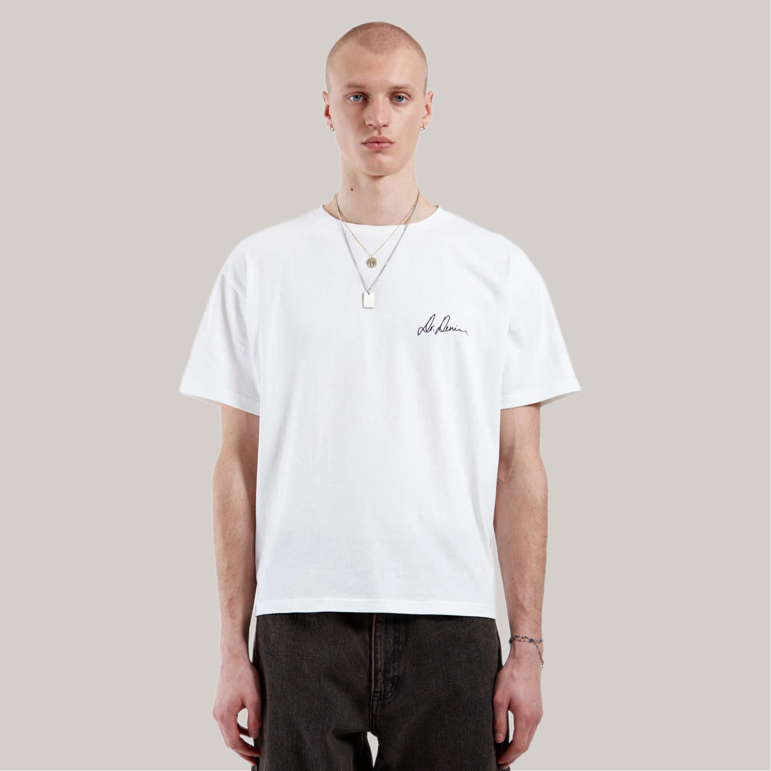 T-shirt dr denim bianca