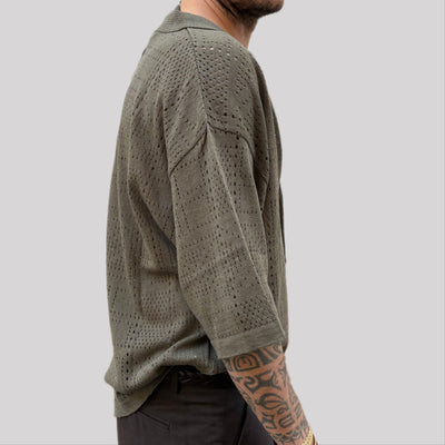 T-shirt tela cruda verde