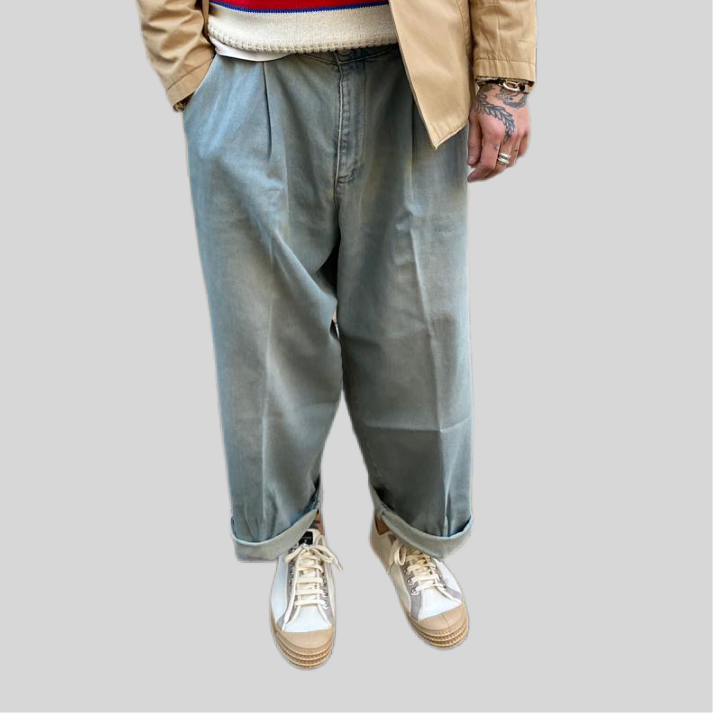 Jeans vndm tela sabbia