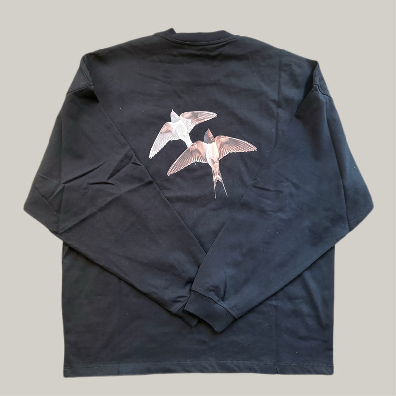T-shirt imbrian con stampe basa nera