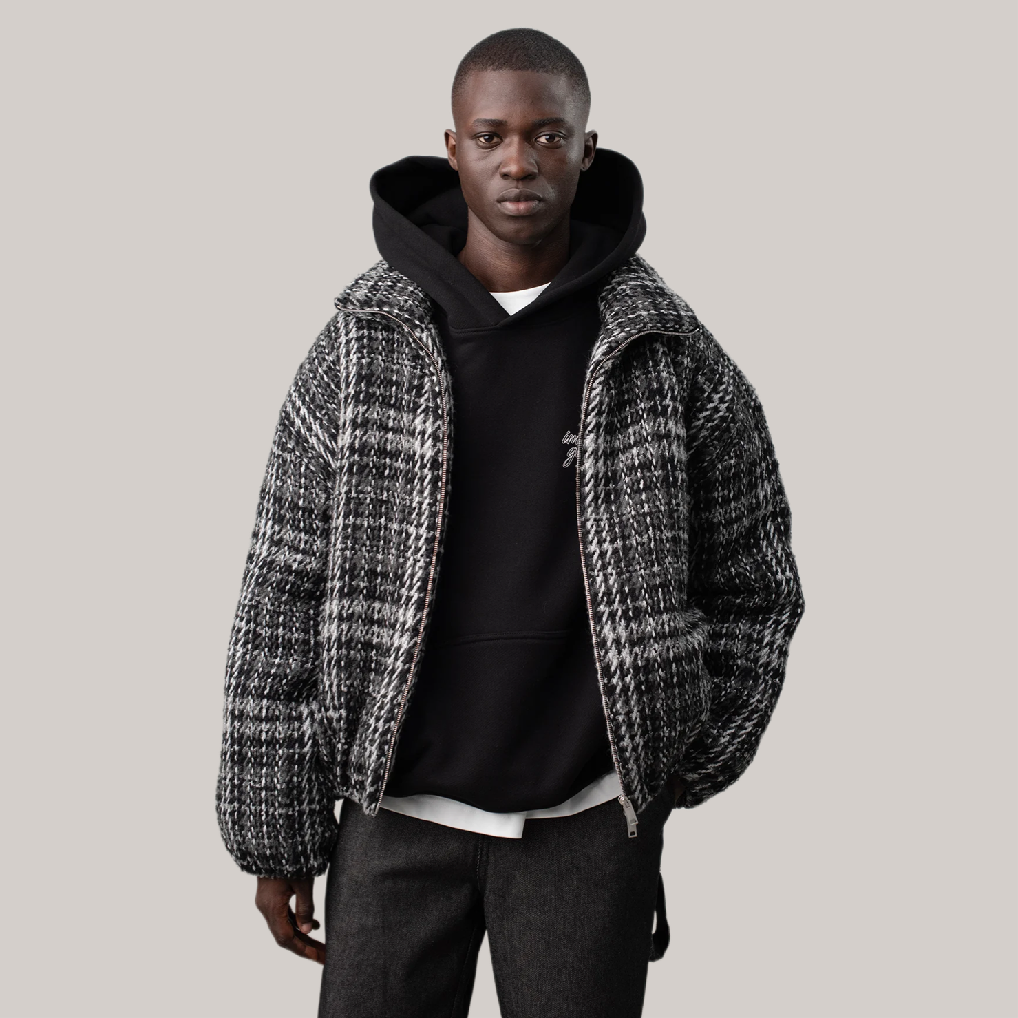 Giubbetto imbrian bomber pied de poule