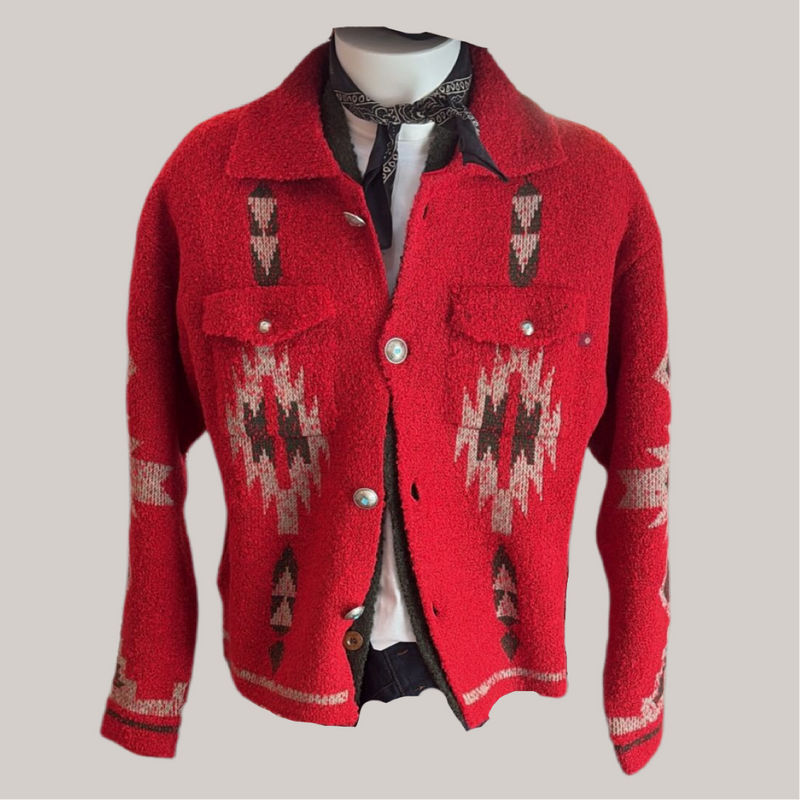 Maglia navajo rossa