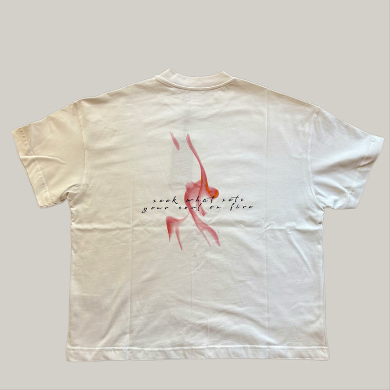 T-shirt imbrian bianca fantasia spalle