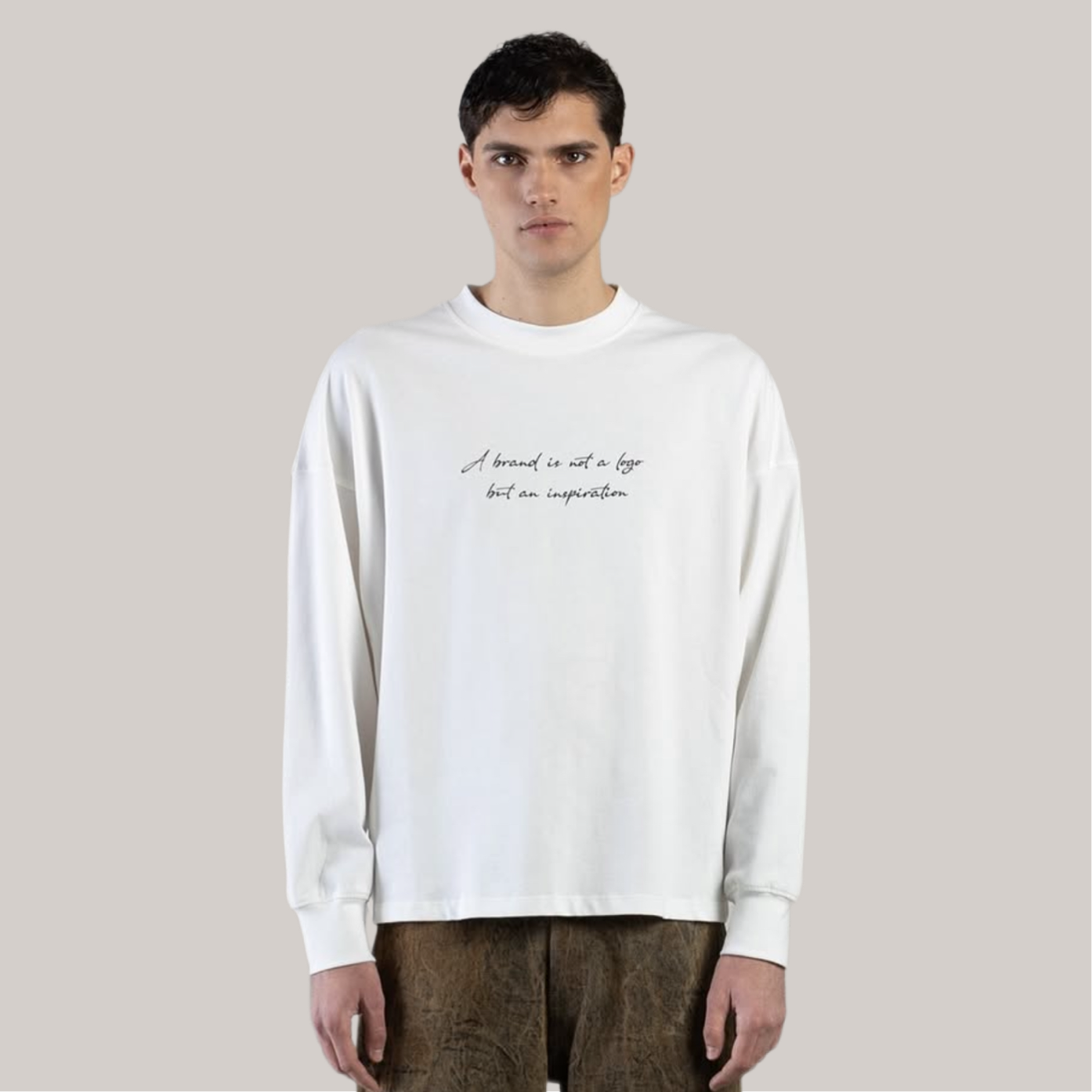 T-shirt imbrian base bianca con stampa