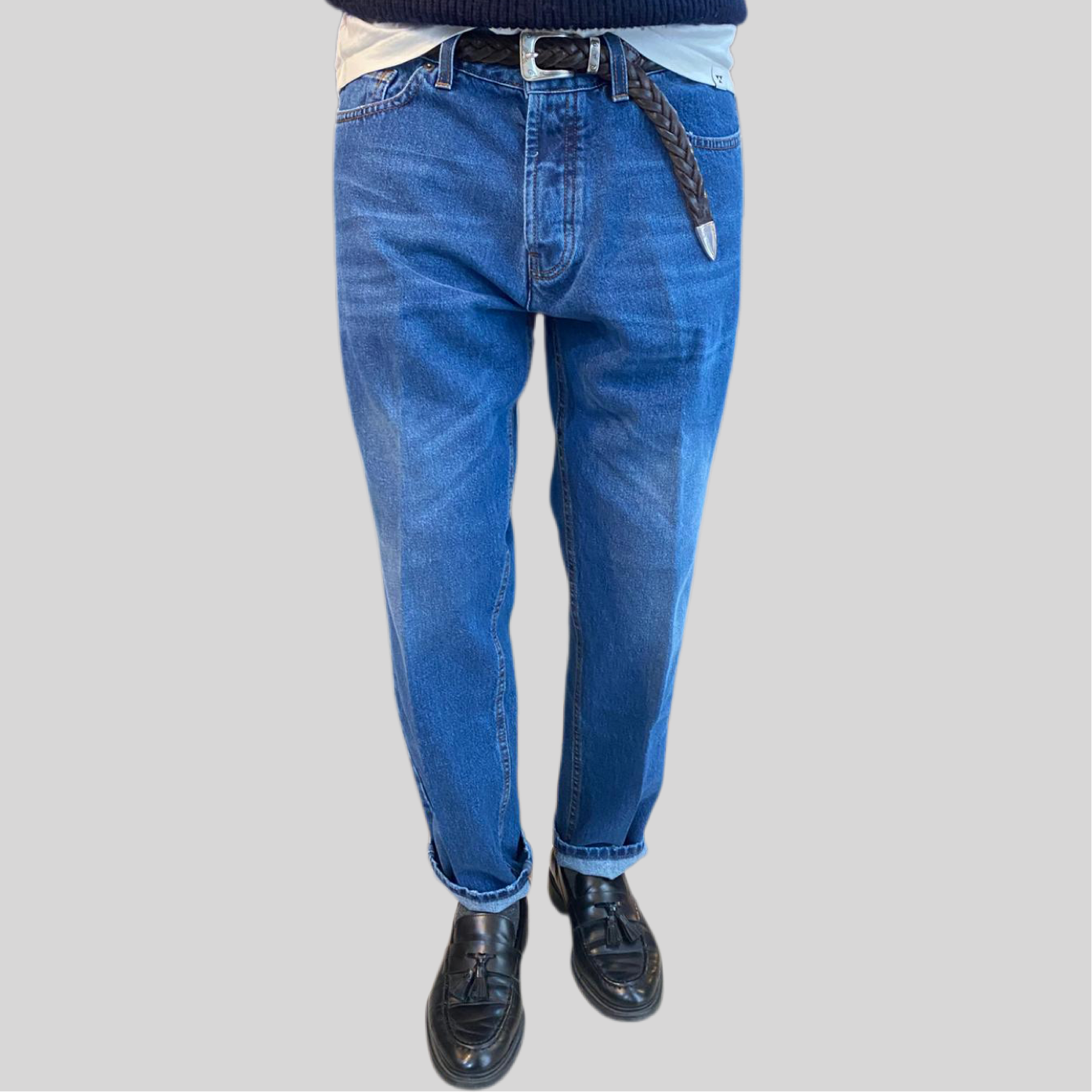 Jeans vndm blu denim medio