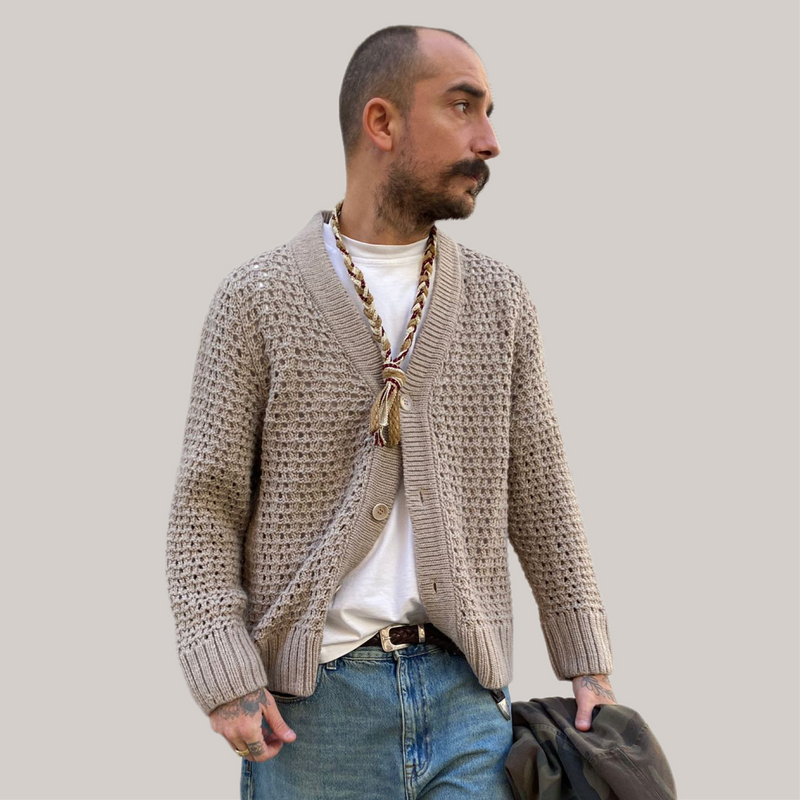 Cardigan imbrian nocciola