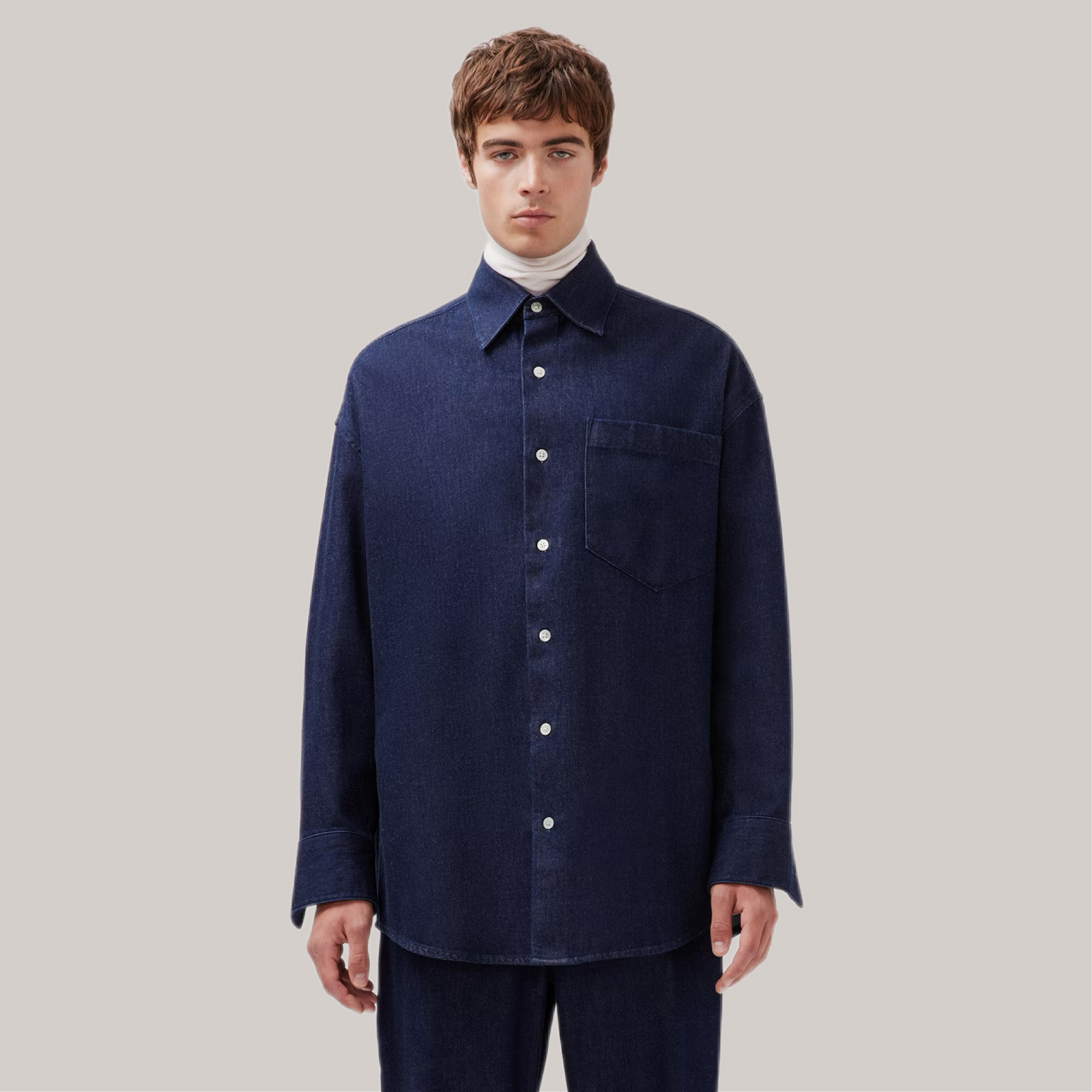 Camicia Studio jeans scuro