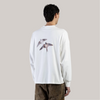 T-shirt imbrian base bianca con stampa