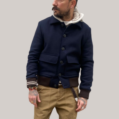 Giubbino Gino Gori blu navy