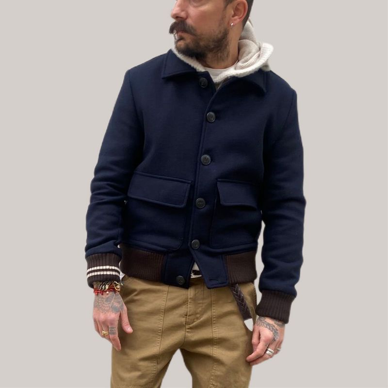 Giubbino Gino Gori blu navy