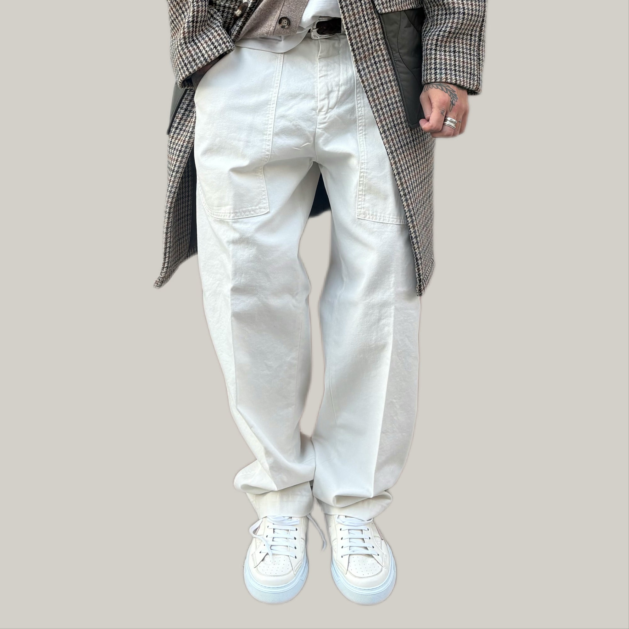 Pantalone telacruda bianco