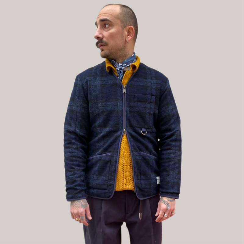 Giubbetto Alley scacco blu